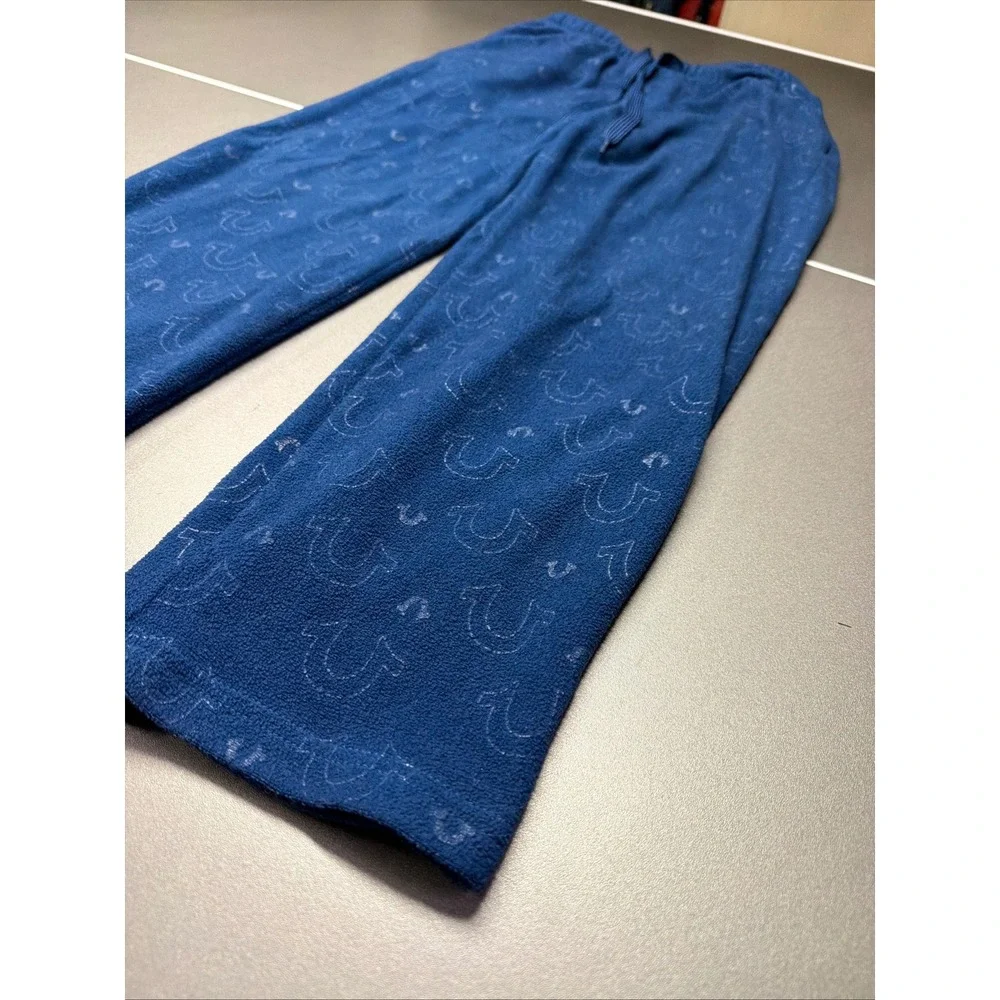 True Religion Men's Small Blue Fleece Loungewear/ Pajama‎ Pants